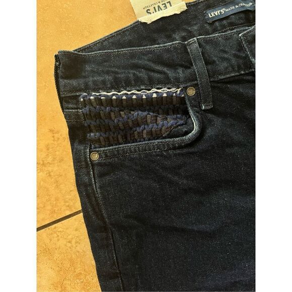 Anthropologie x Levi’s Made & Crafted Stem Flare Blue Jeans Mid-Rise 28 $198 - Picture 9 of 11